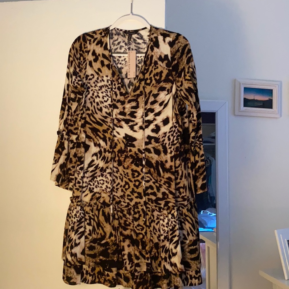 Leopard Print Dress (NEVER WORN)